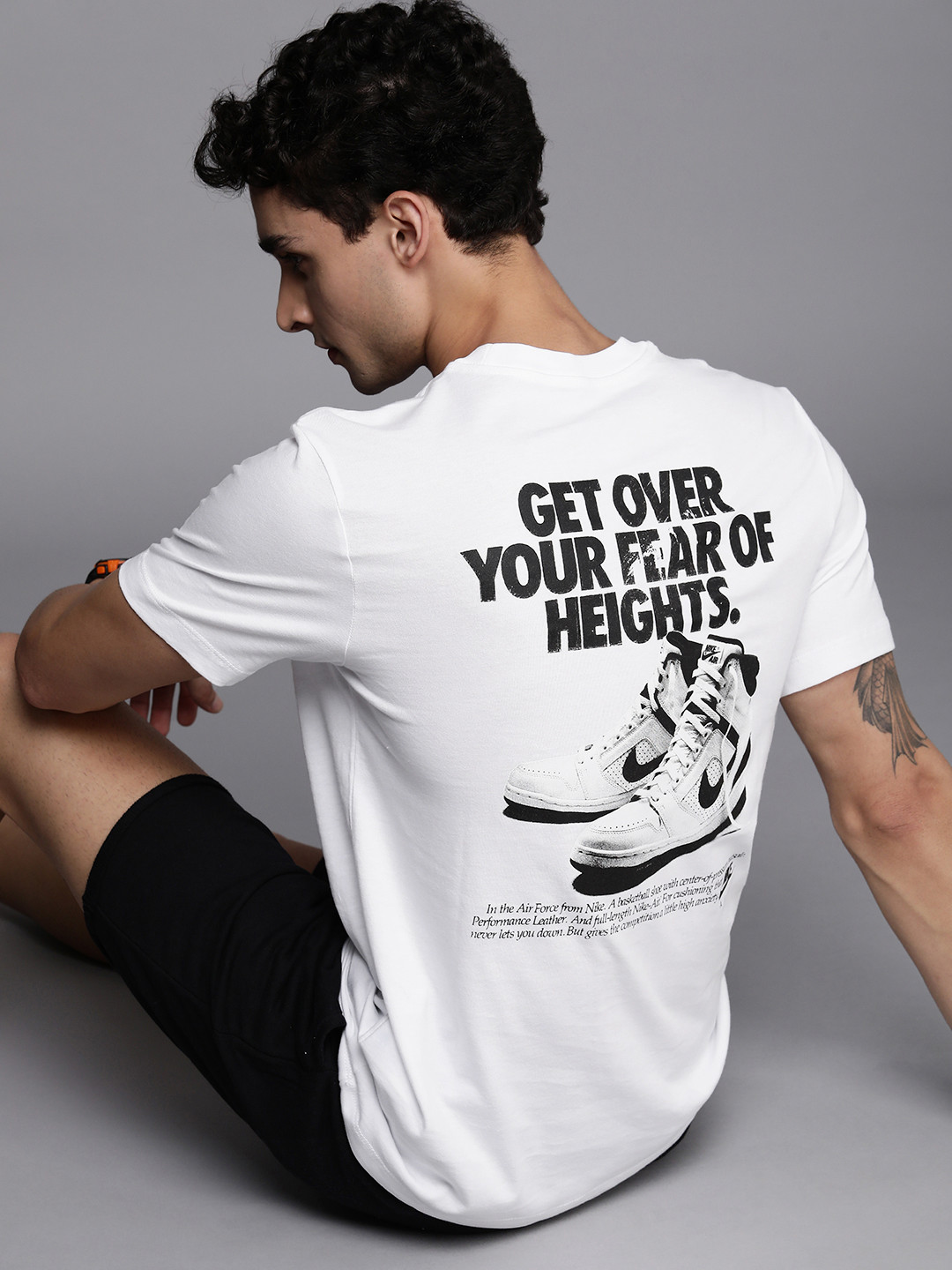 mens nike t shirt white