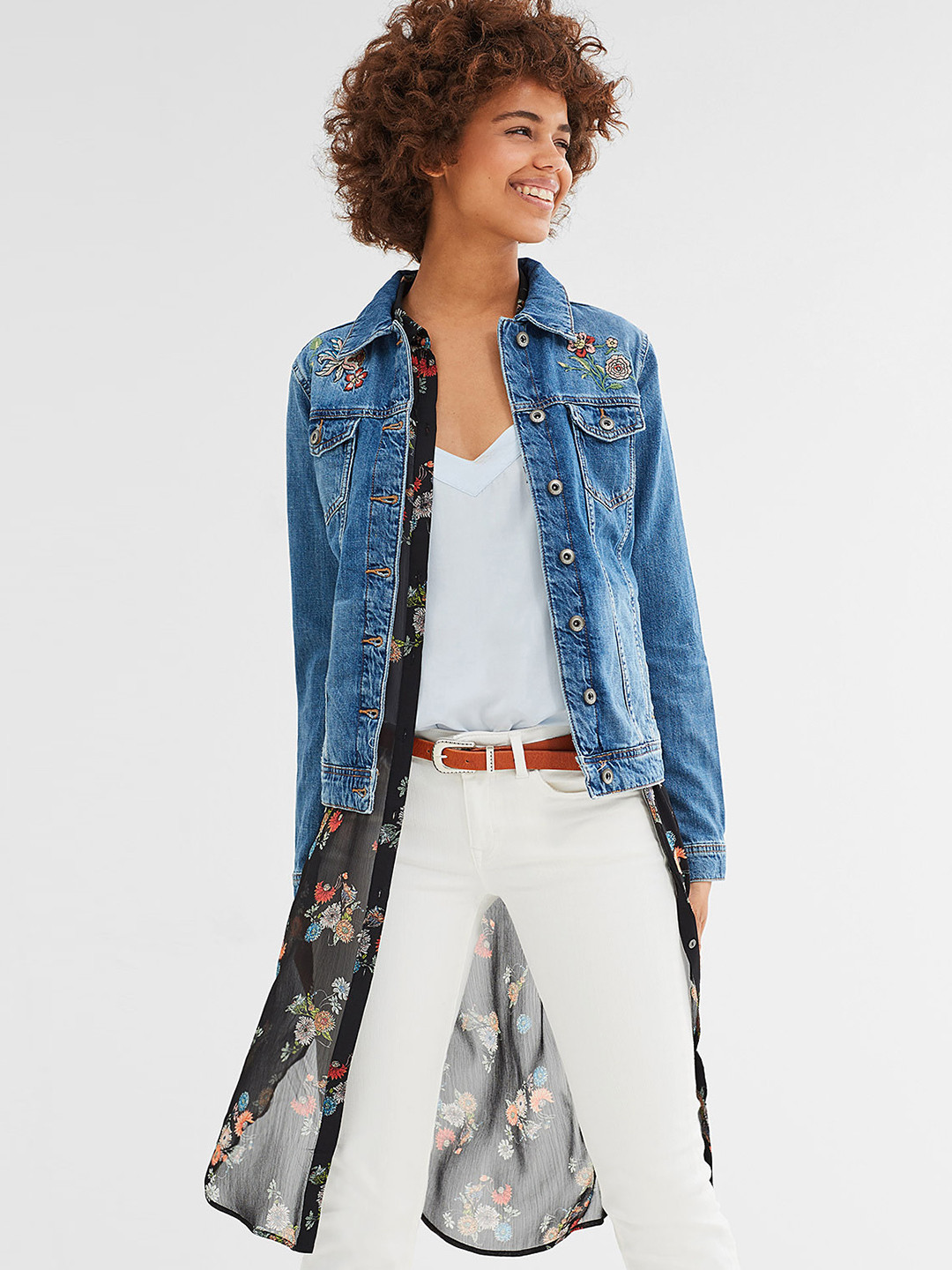 Veste Femme ESPRIT Printemps - Coupe Croisée Double Boutonnage - Noir