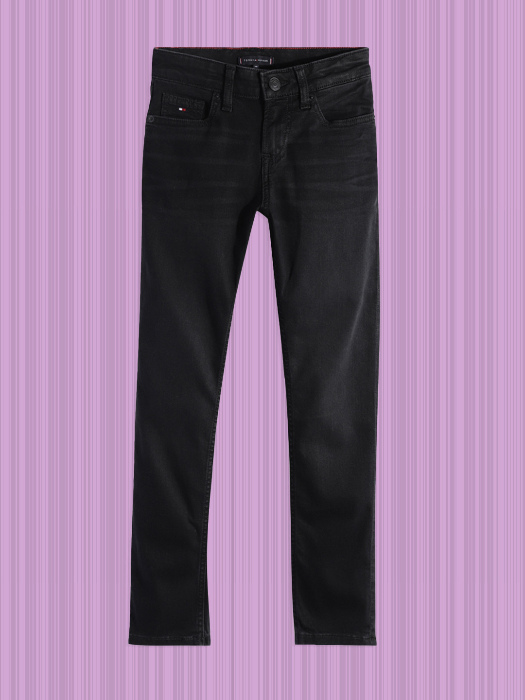 Stretchable Plain Pant In Jeans Stuff Black Color For Boy/Girl