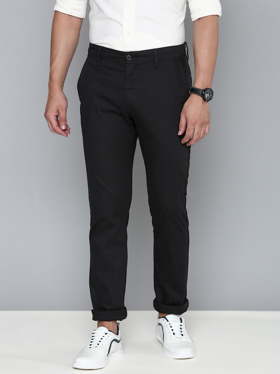 Buy Levis Men Black Solid Slim Fit Chinos Trousers Trousers for Men