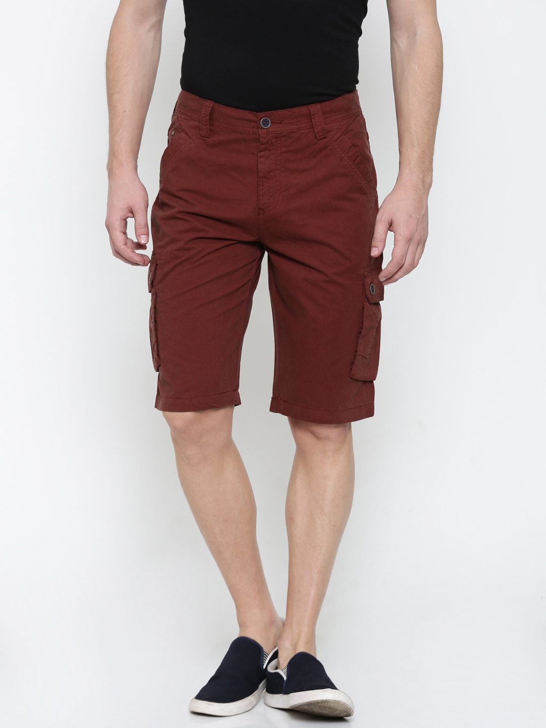 maroon cargo shorts