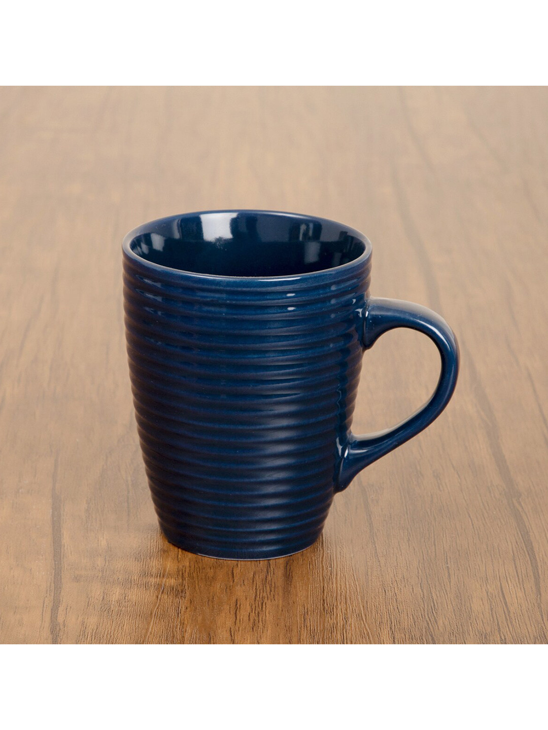 Buy Home Centre Blue Textured Dishwasher Safe Stoneware Mug 360ml