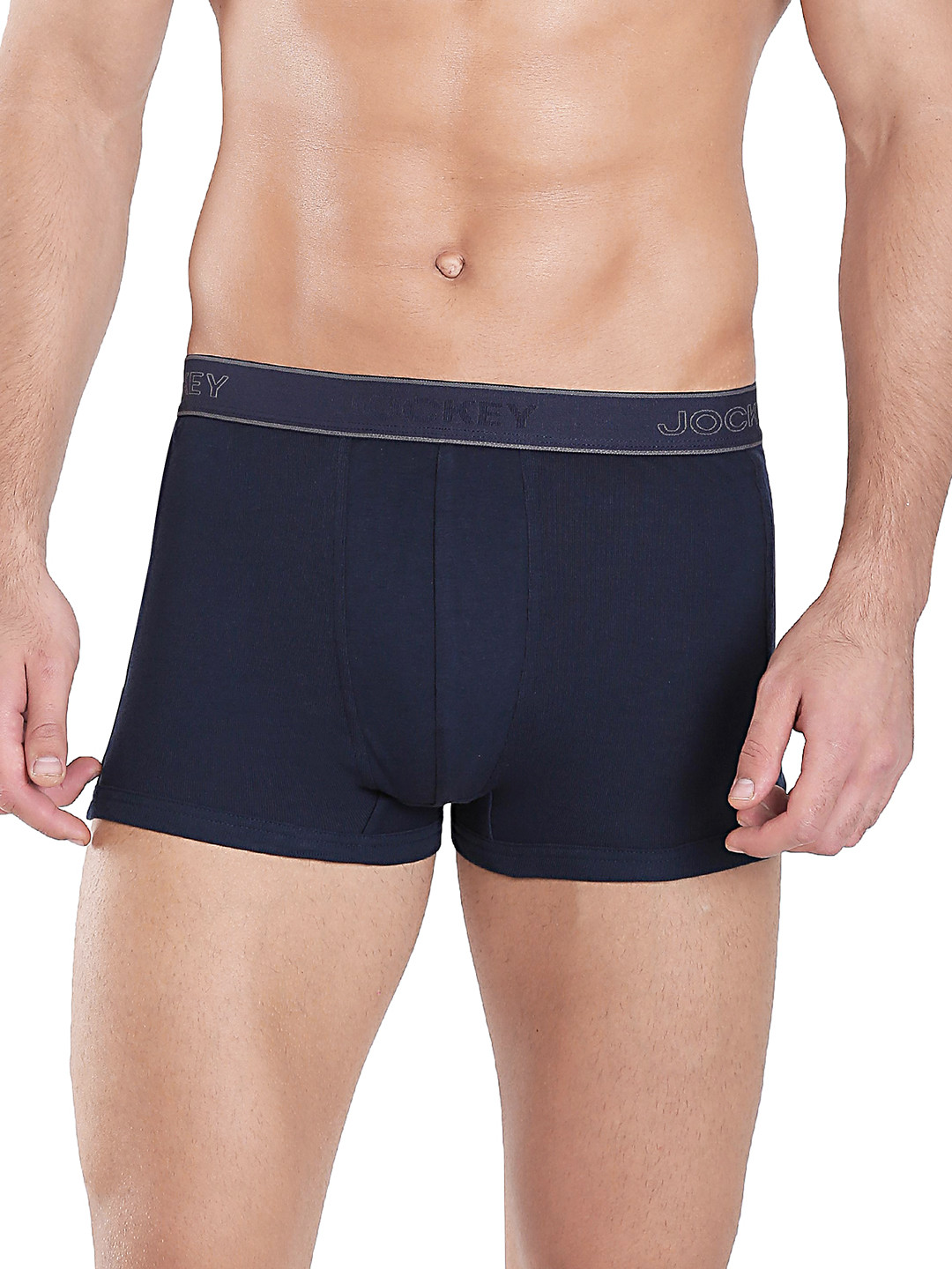 Buy Jockey Men Navy Blue Pure Cotton Solid Trunks 1015 0105 Trunk for