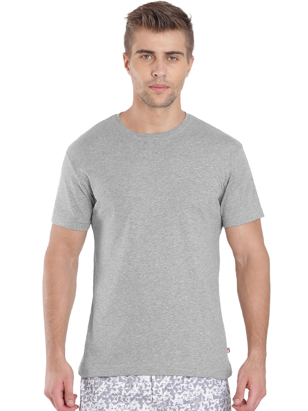 Buy Jockey Men Grey Solid Inner Pure Cotton T Shirt Tshirts for Men