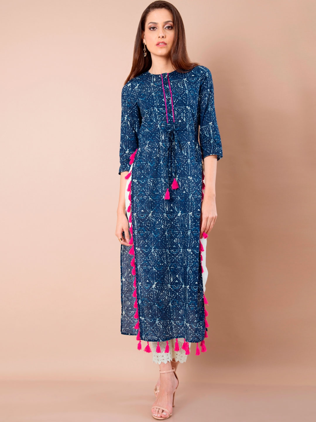 indya blue kurta