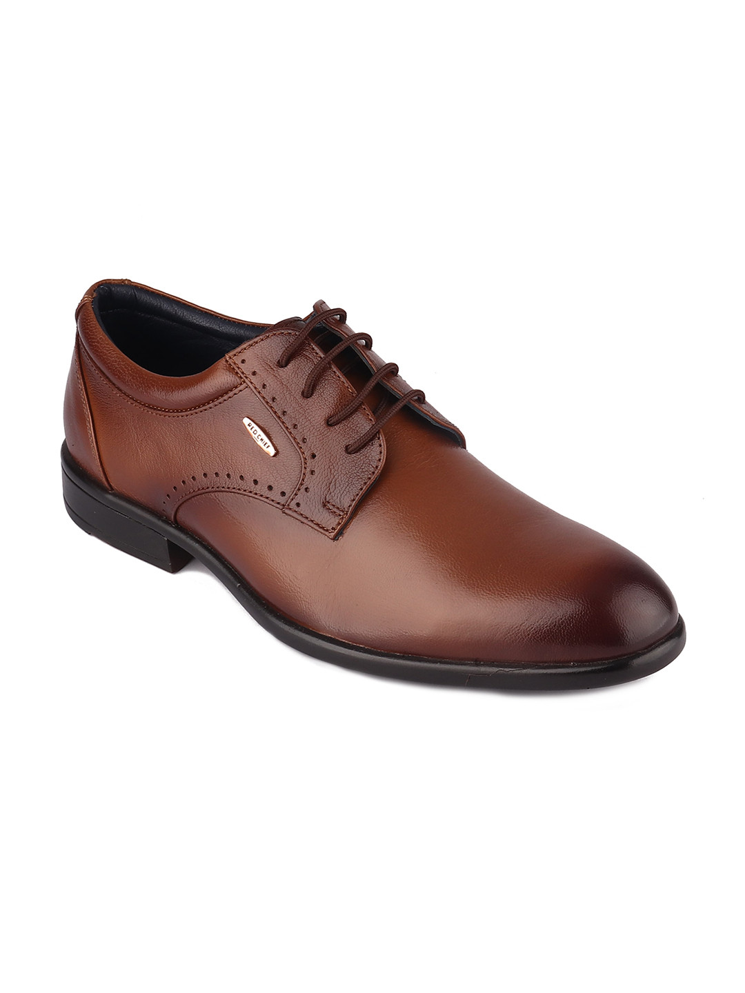 Buy Red Chief Men Tan Brown Solid Leather Derbys Formal Shoes Formal