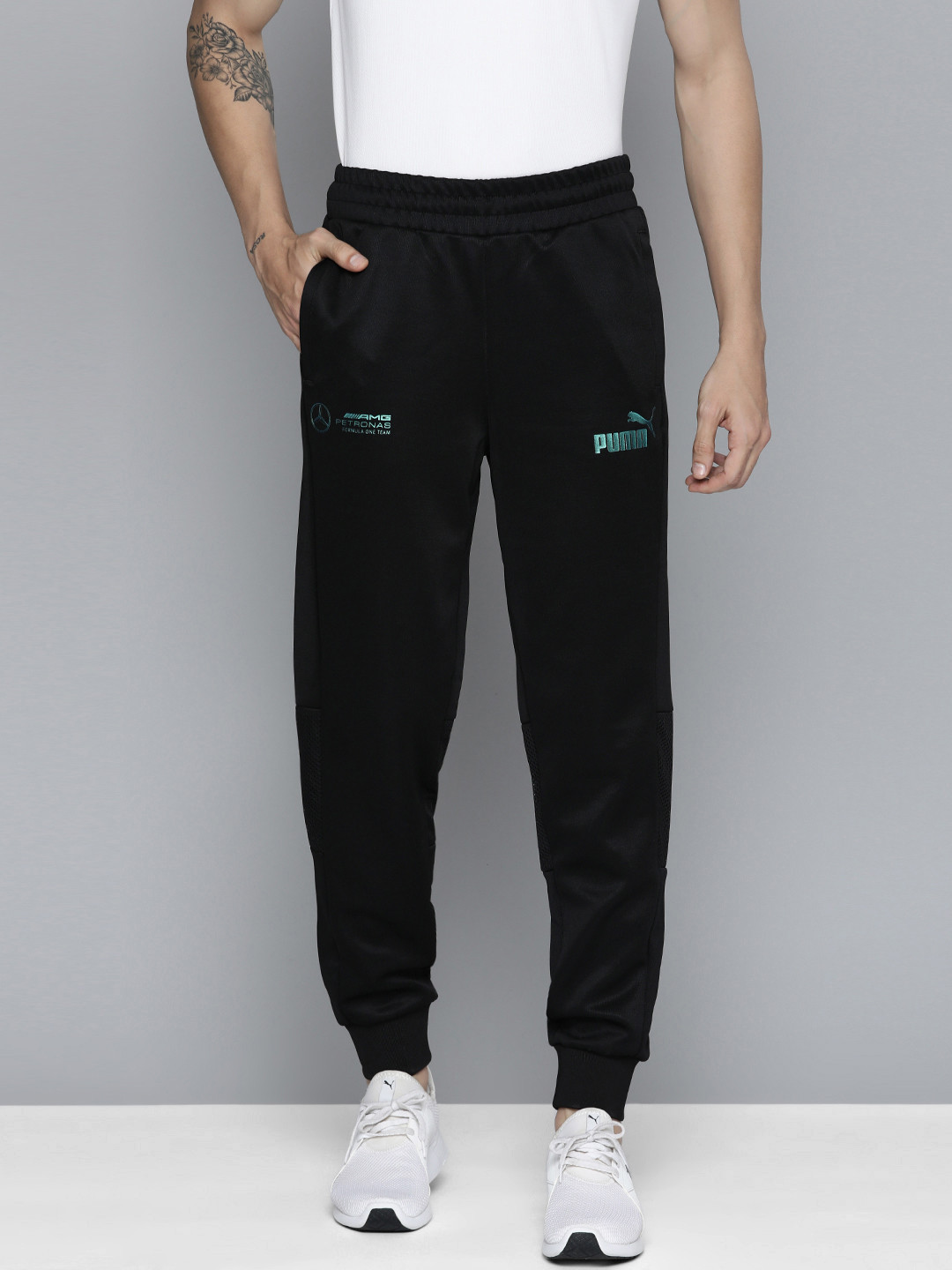 Buy PUMA Motorsport Men Black Solid MAPF1 Metal Energy Regular Fit