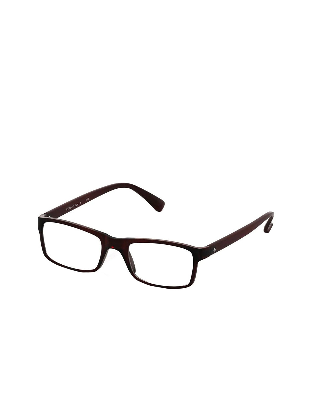 Buy Titan Unisex Brown Full Rim Rectangle Frames - Frames for Unisex ...