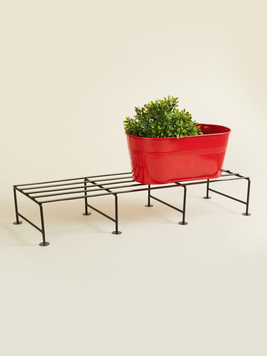 Buy Home Centre Black Cairo Rectangular Planter Stand Planters for