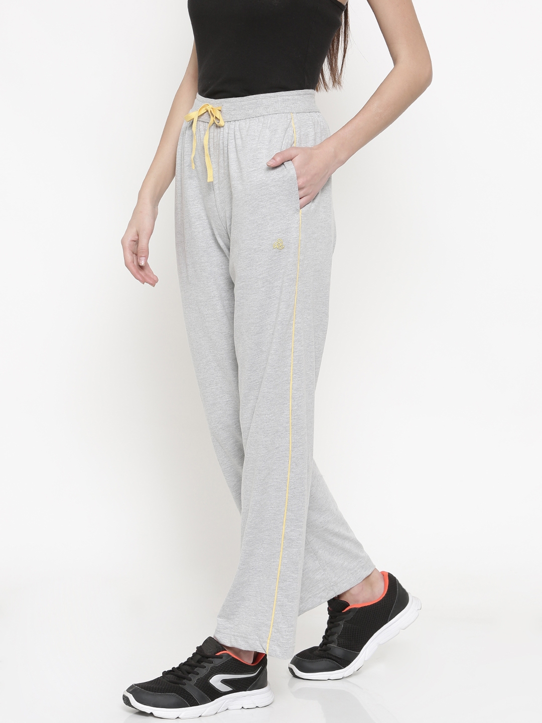 womens grey track pants