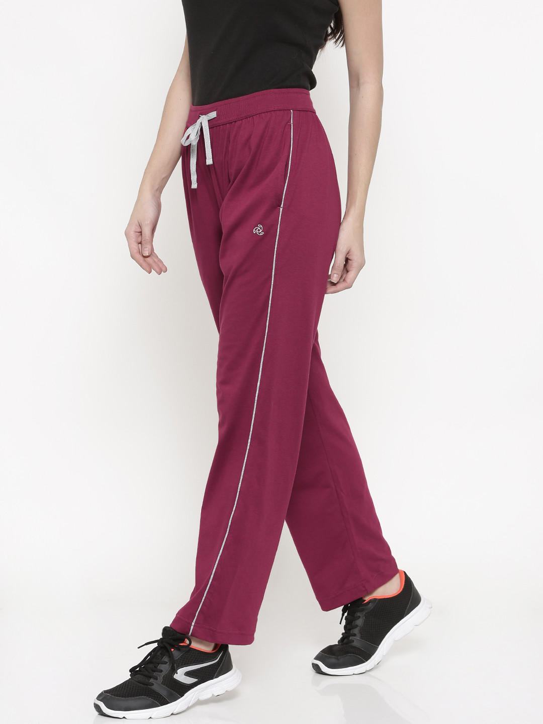 Buy Jockey Magenta Solid Relaxed Fit Track Pants Track Pants for