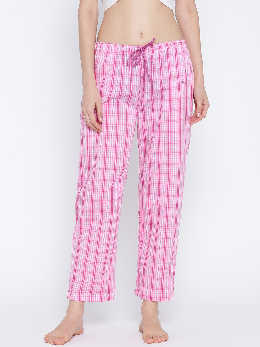 ladies checked lounge pants
