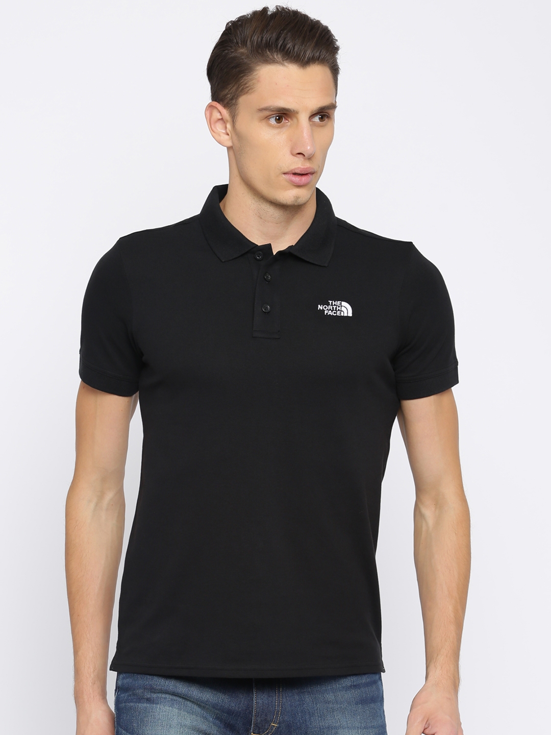 north face polo white