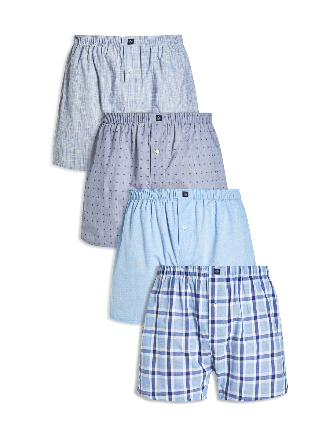 Buy Next Men Blue Pack Of 4 Printed Boxers 4789649136652296829 Boxers