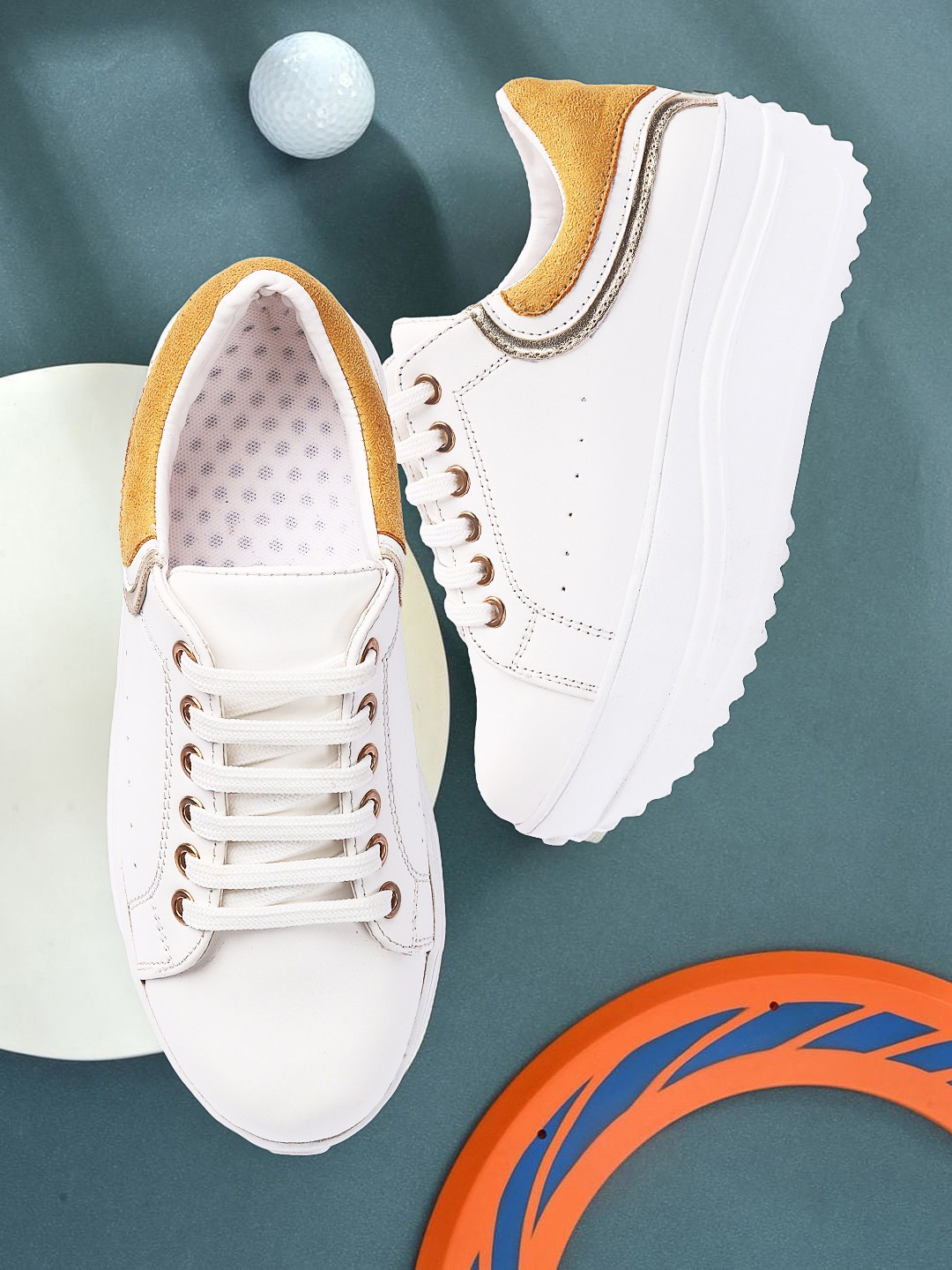 Buy VENDOZ Women White Sneakers Casual Shoes for Women 19001570 Myntra