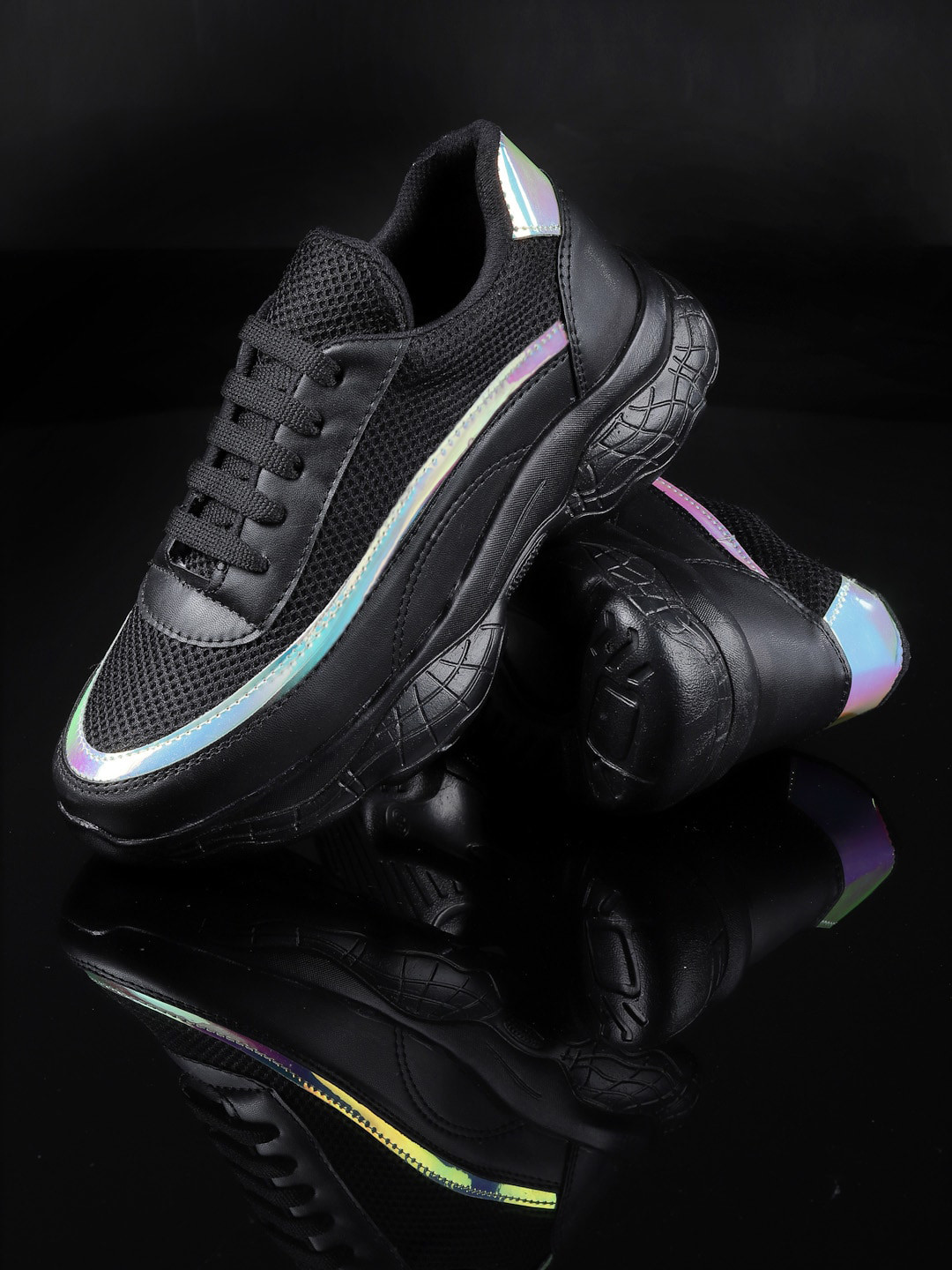 Buy Sneakers Villa Women Black Sneakers Casual Shoes for Women