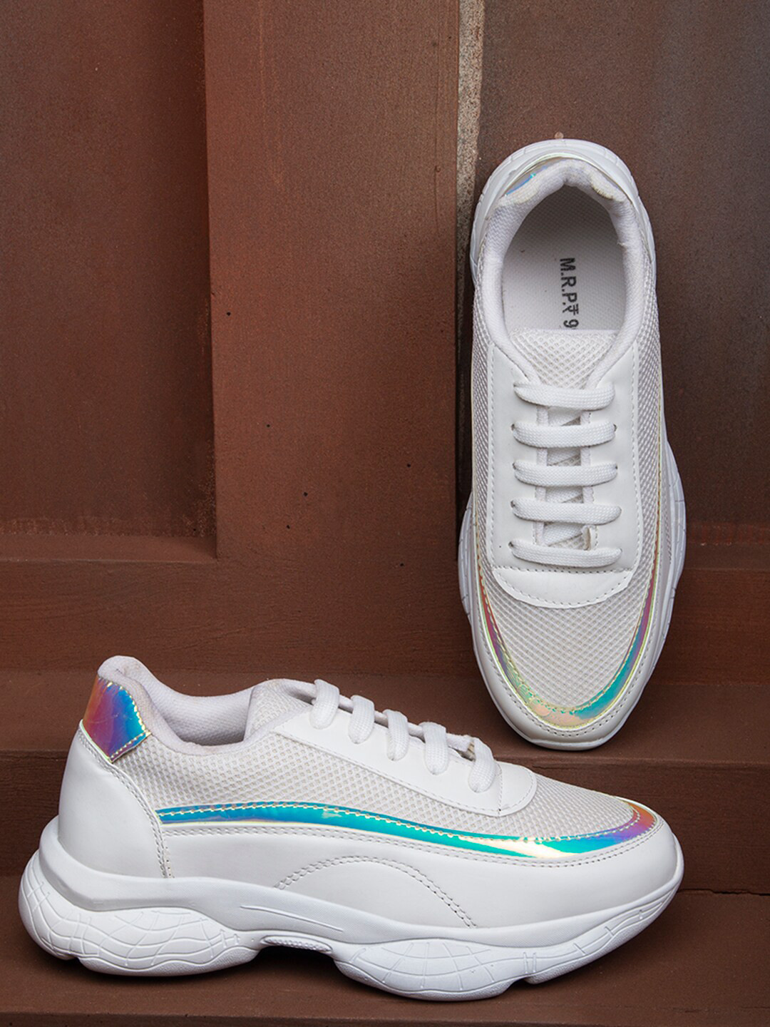 Buy Sneakers Villa Women White Woven Design Sneakers Casual Shoes for