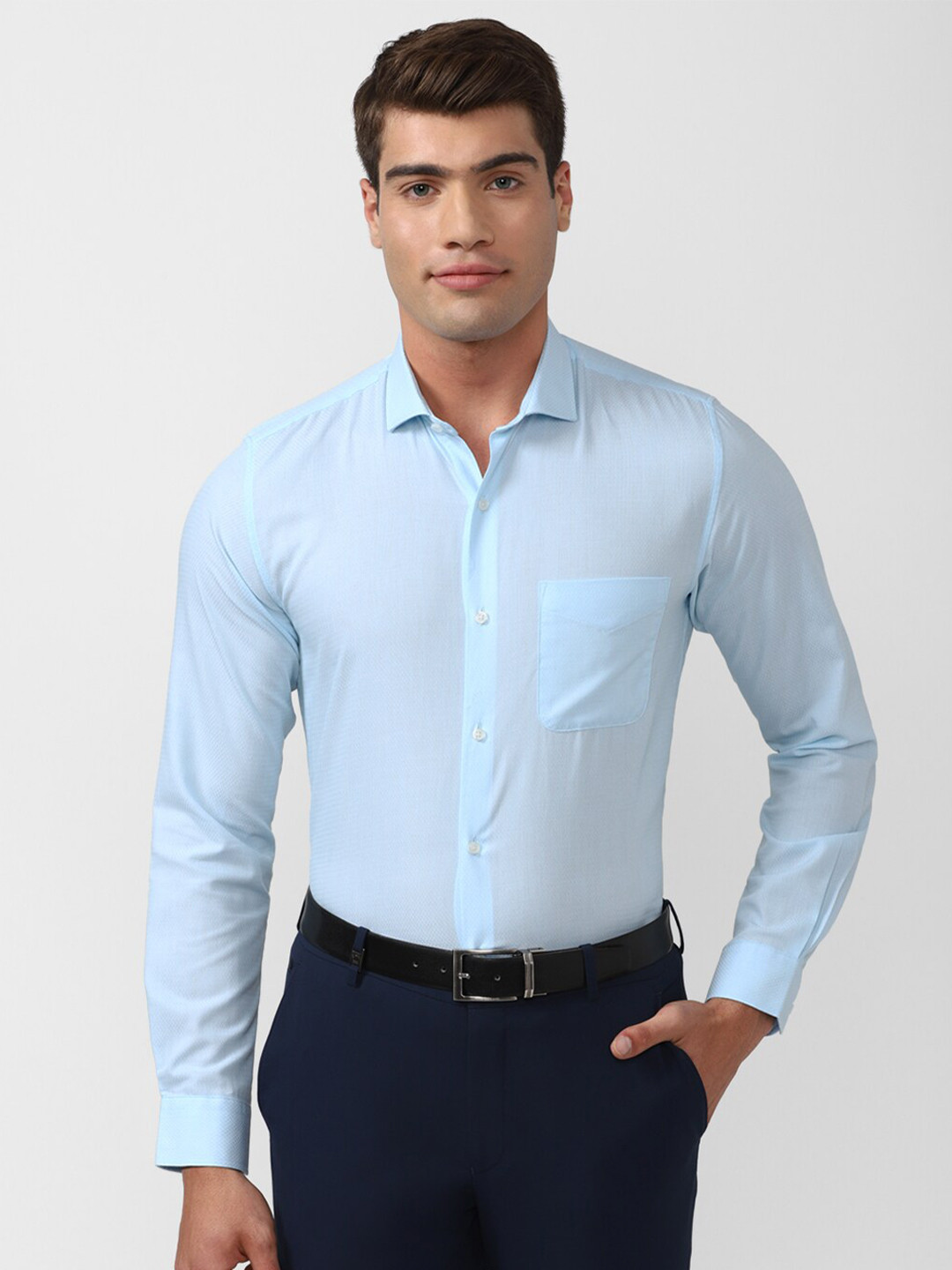 Buy Peter England Men Blue Formal Shirt Shirts for Men 19006618 Myntra