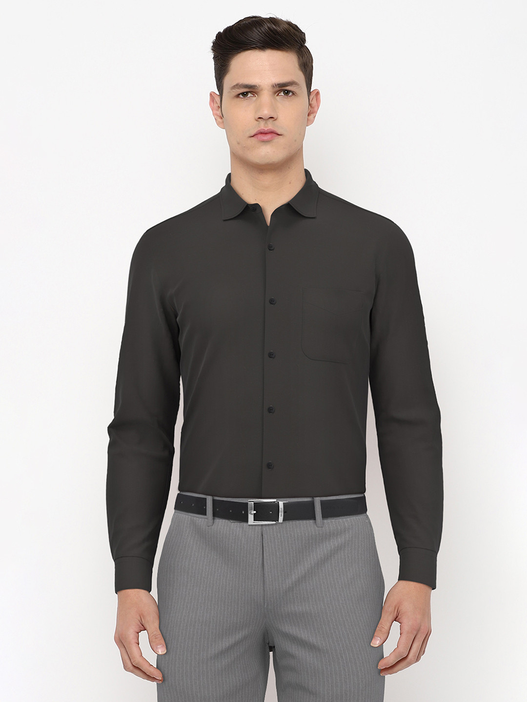 Buy Peter England Elite Men Black Formal Shirt Shirts for Men