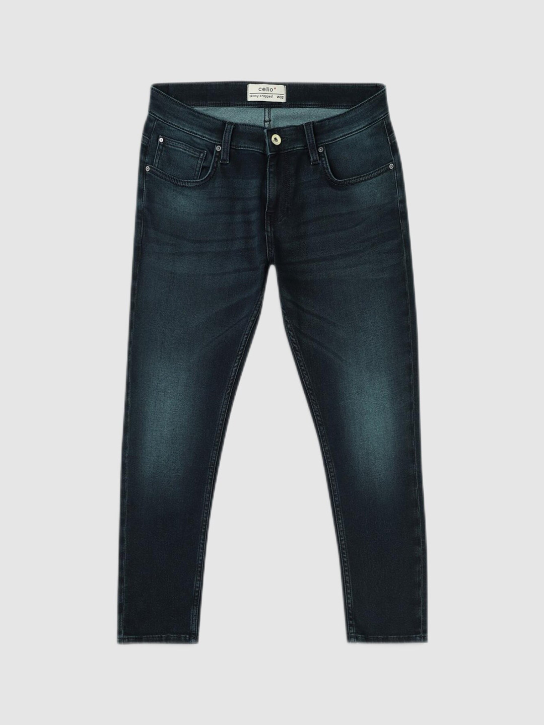 Buy Celio Men Navy Blue Light Fade Stretchable Jeans Jeans for Men 19009714 Myntra