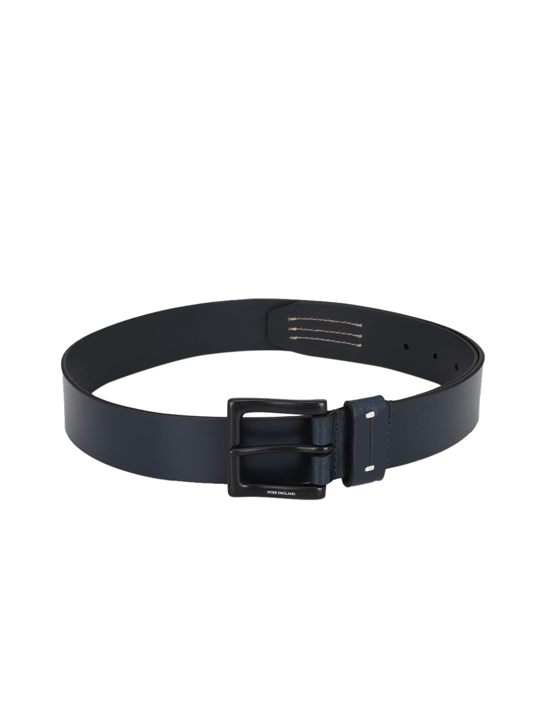 Buy Peter England Men Navy Blue Leather Belt Belts for Men 19010470