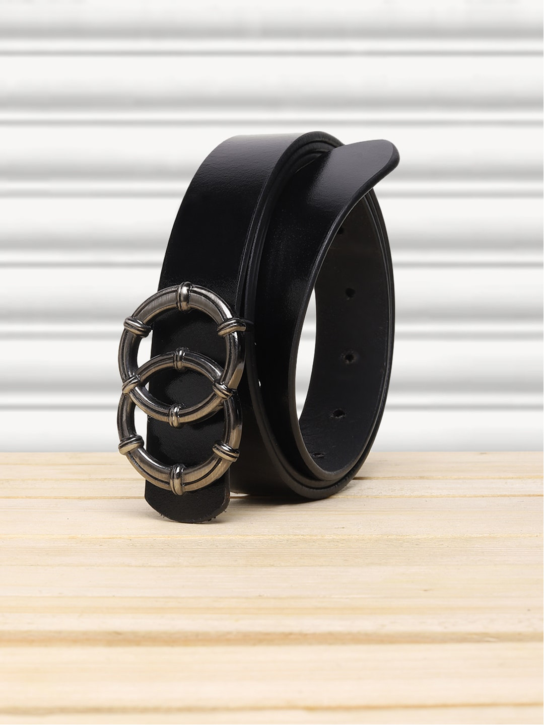 Buy Teakwood Leathers Women Black Solid Belts - Belts for Women ...