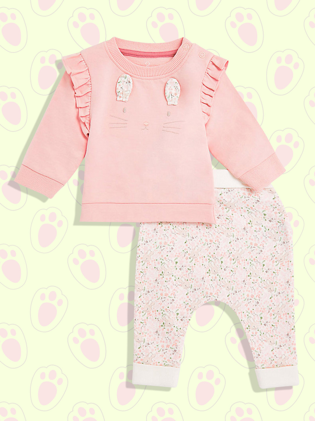 Mothercare 2 Pack Flower T-Shirt and Leggings Set