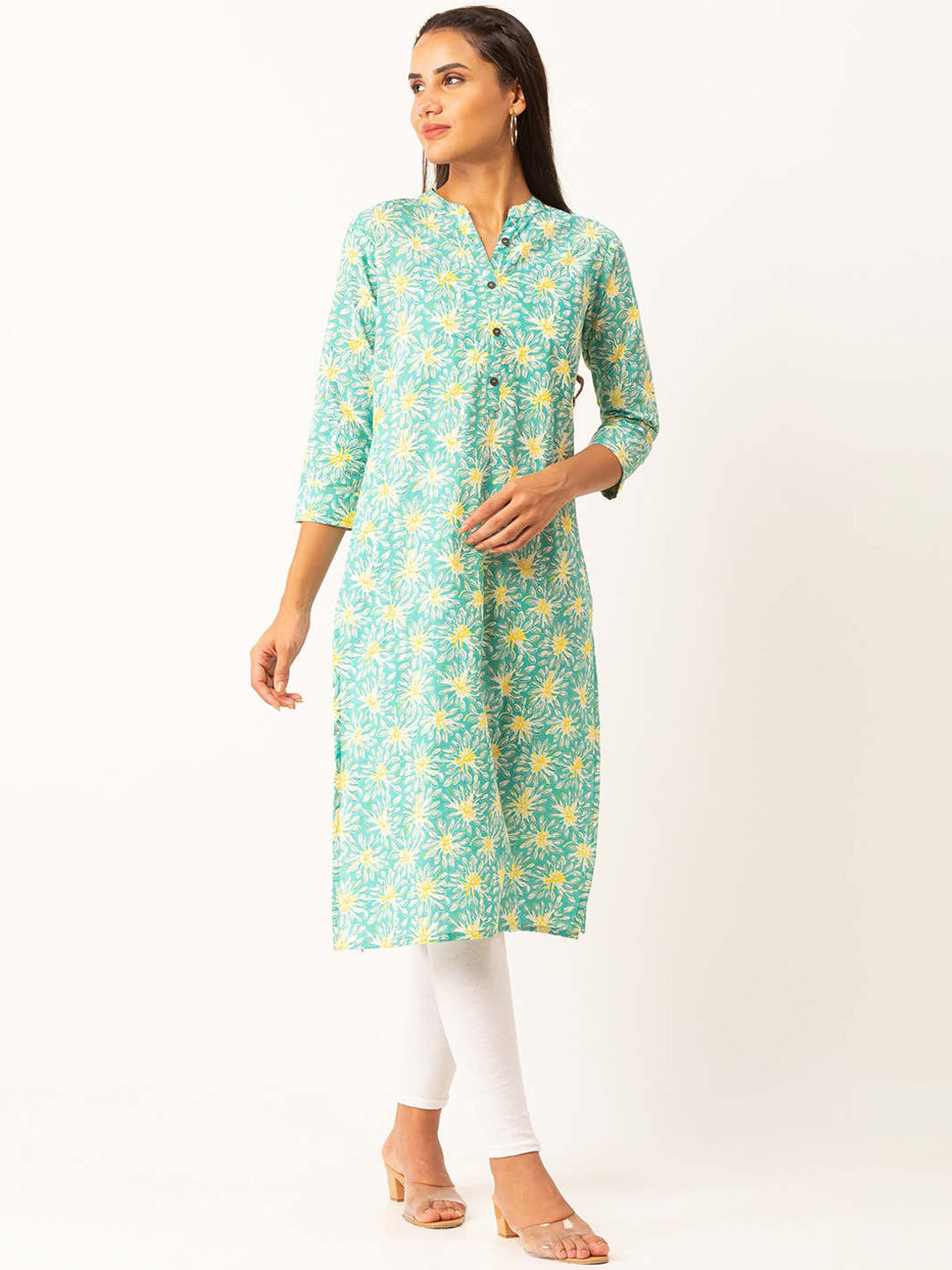 Zola Organza Yellow Anarkali Kurta Set