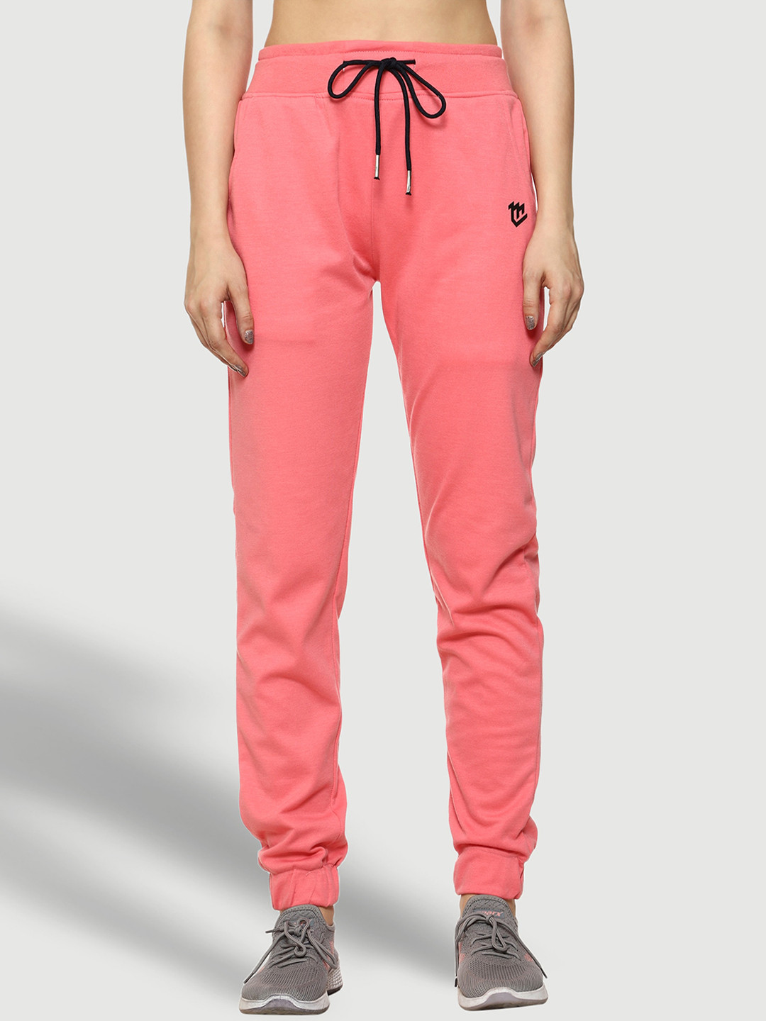 Buy Mark Leute Women's Pink Regular Fit Track Pant For Women Track