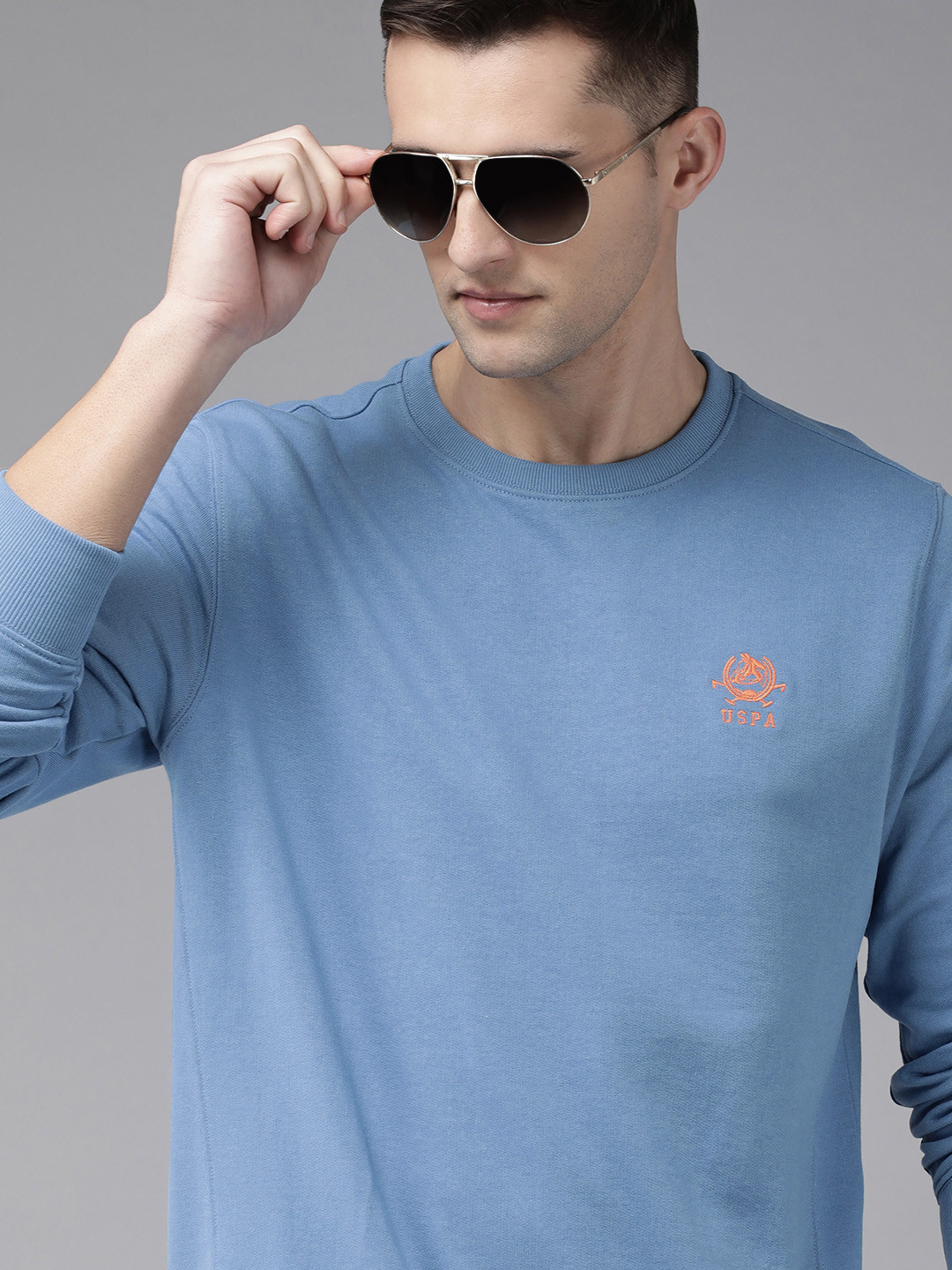 U.S. POLO ASSN. Blue Cotton Sweatshirt