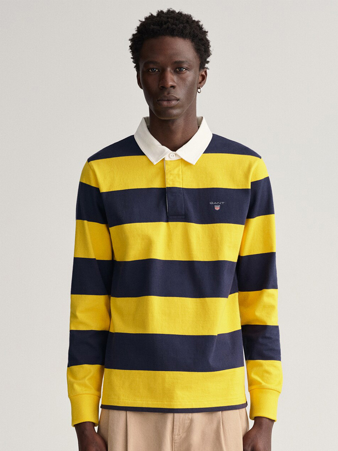 Gant Men Yellow Checked Shirt