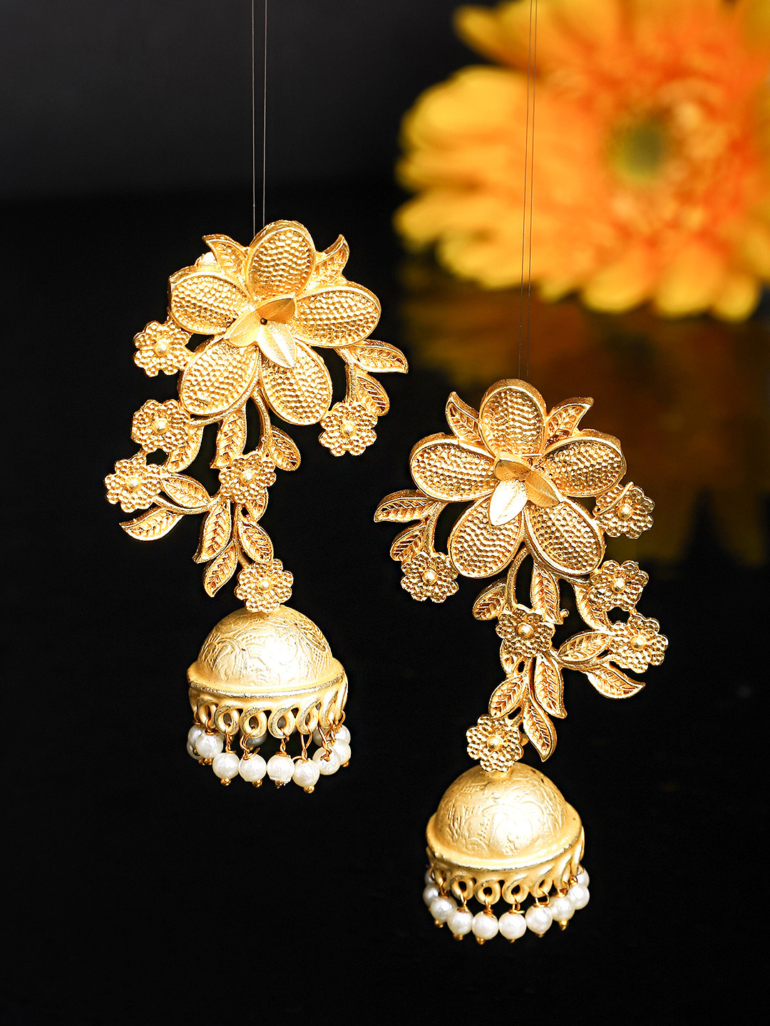 Jhumka earrings myntra clearance