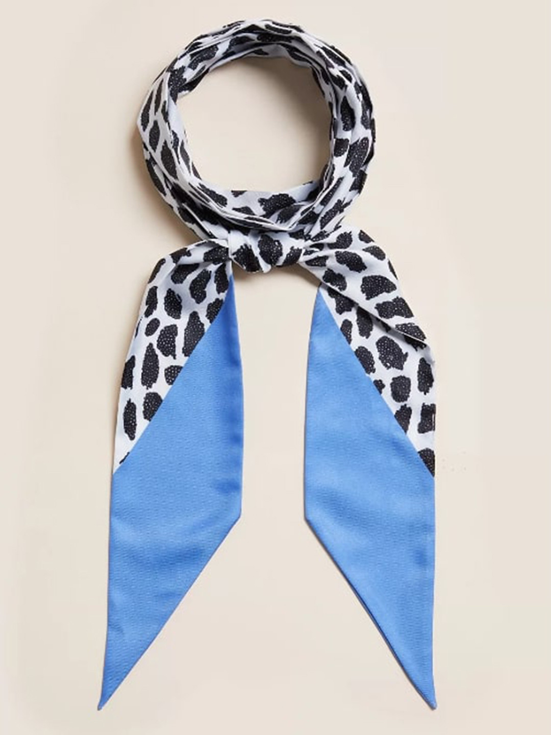 Buy Marks & Spencer Women Blue & Black Printed Scarf Scarves for