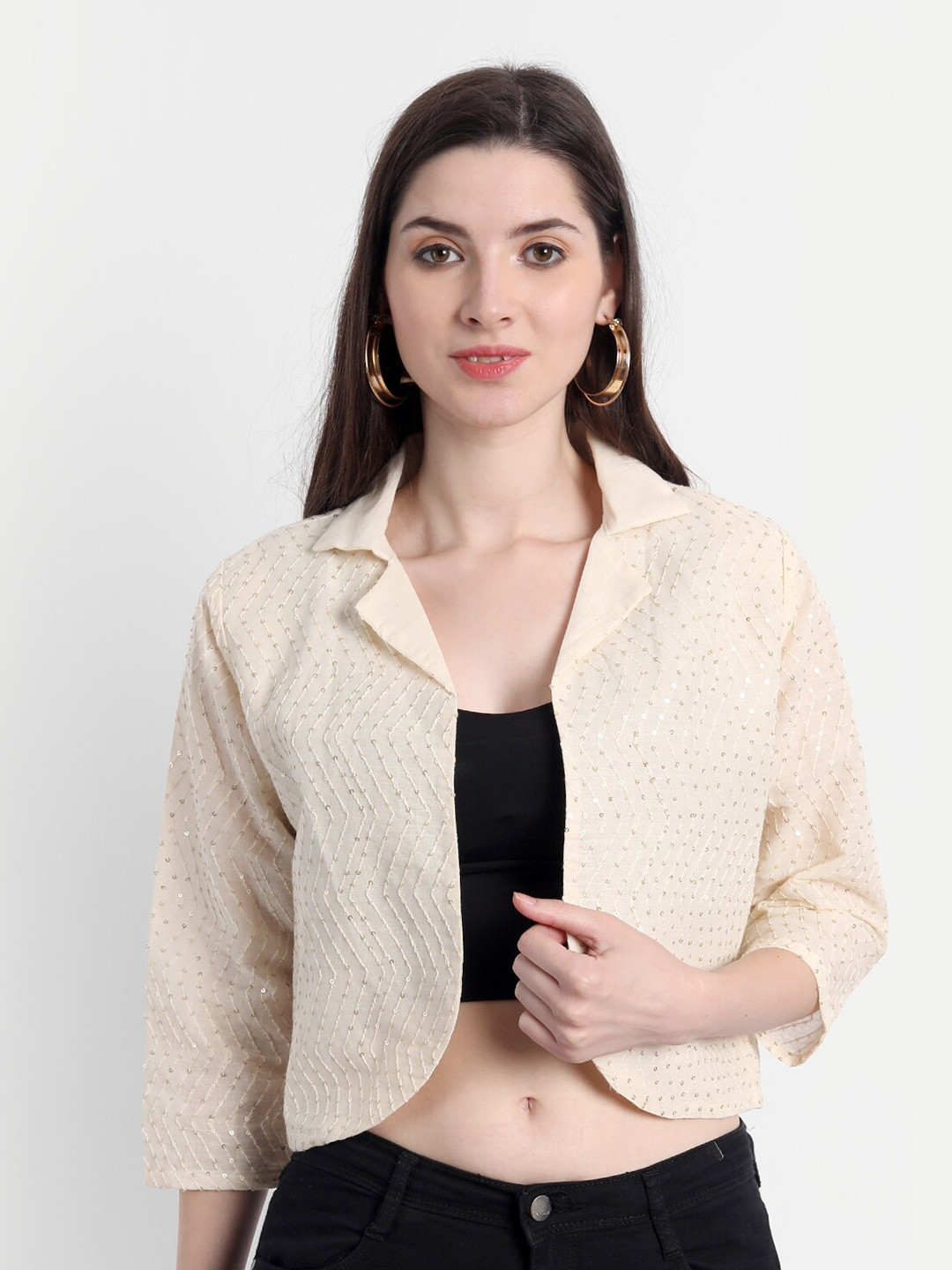 Buy Flenzy Women Beige Crop Shrug Shrug for Women 19034750 Myntra
