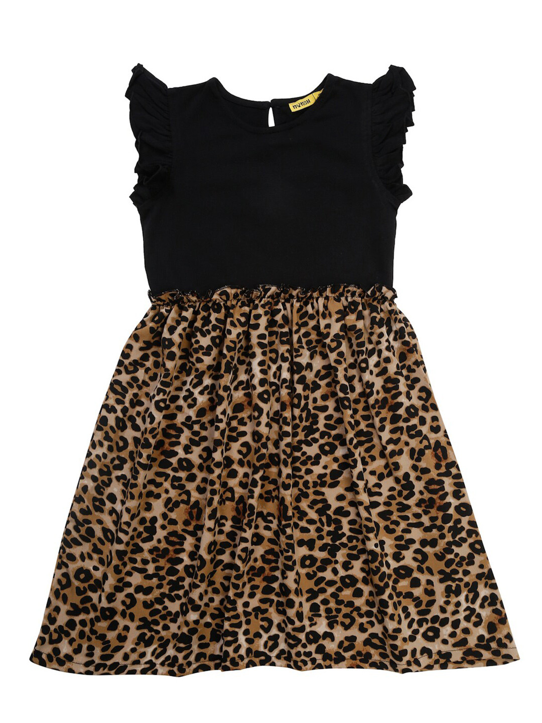 Buy NYNSH Black Animal Print Dress Dresses for Girls 19036458 Myntra