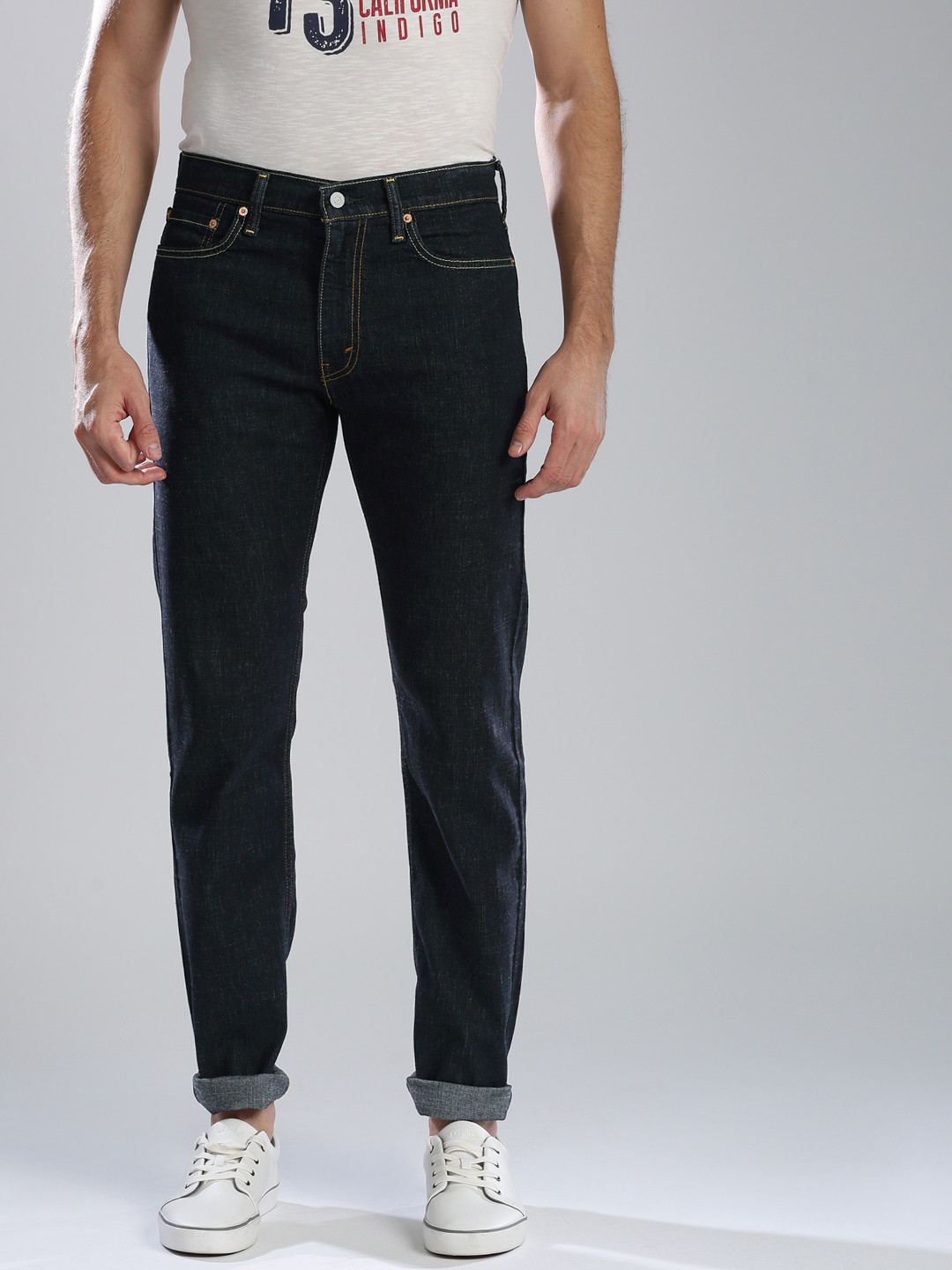 Buy Levis Men Navy 513 Slim Fit Low Rise Stretchable Jeans Jeans for Men 1904381 Myntra