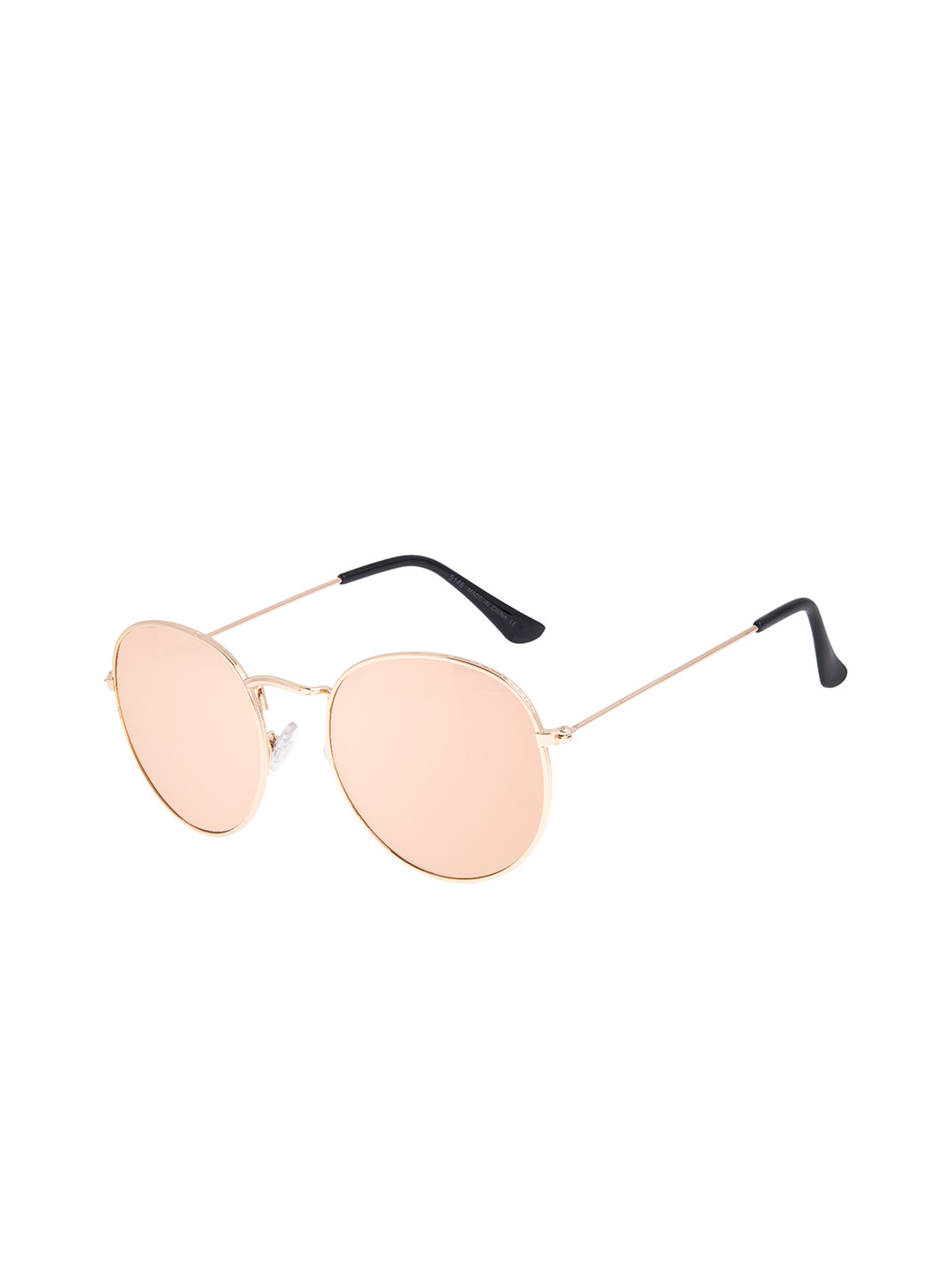 Buy Chilli Beans Unisex Tan Lens & Gold Frame Round Sunglasses