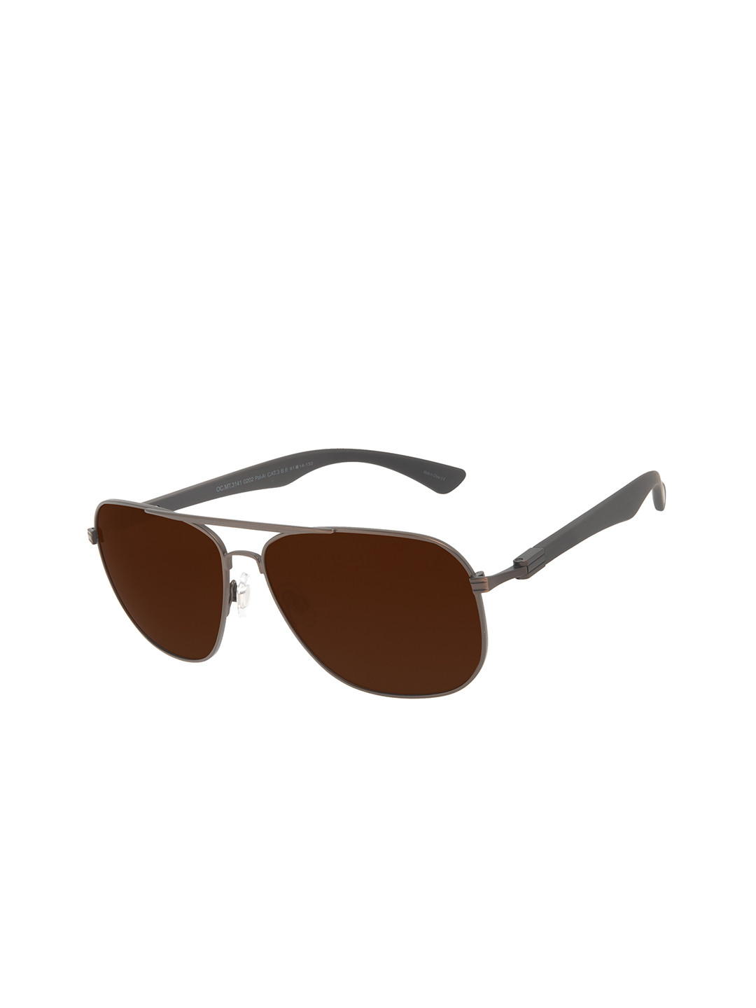 Buy Chilli Beans Men Brown Lens & Black Square Sunglasses With UV