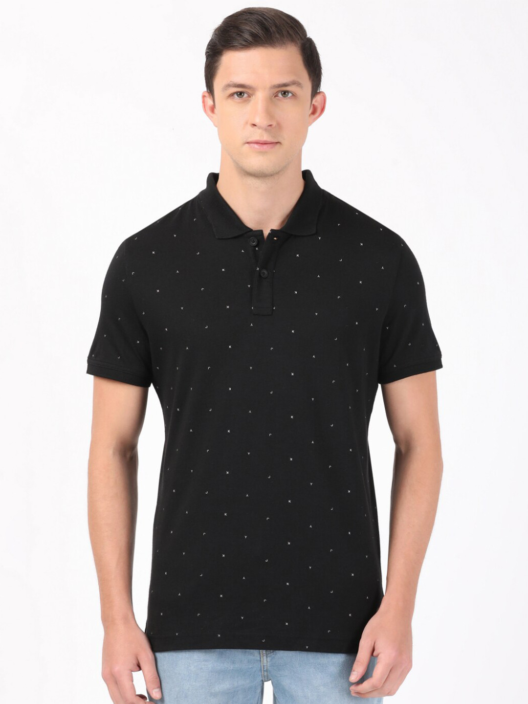 Buy Jockey Men Black Printed Polo Collar T Shirt Tshirts for Men 19048562 Myntra