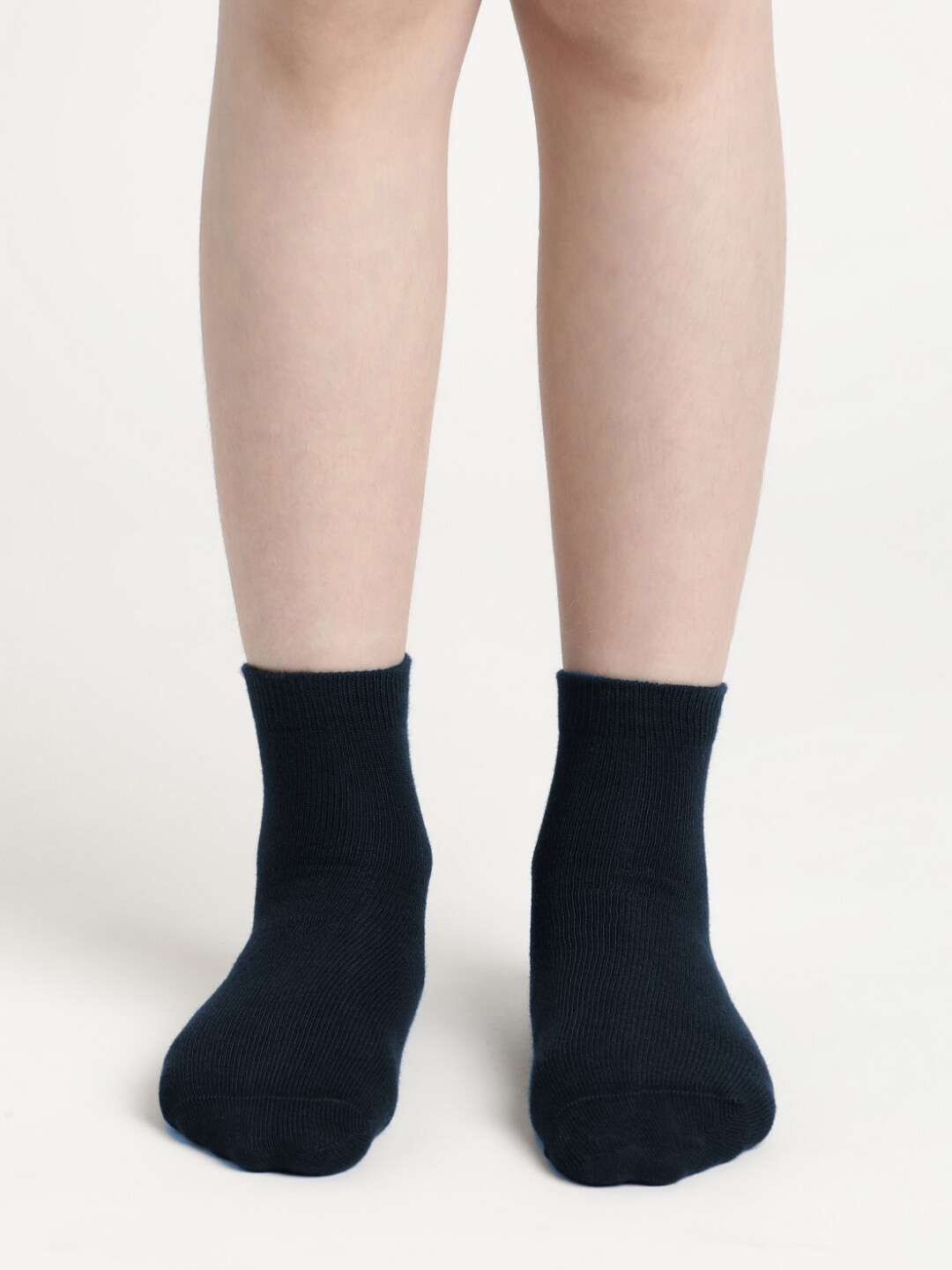 Buy Jockey Kids Navy Blue Solid Cotton Ankle Length Socks Socks for