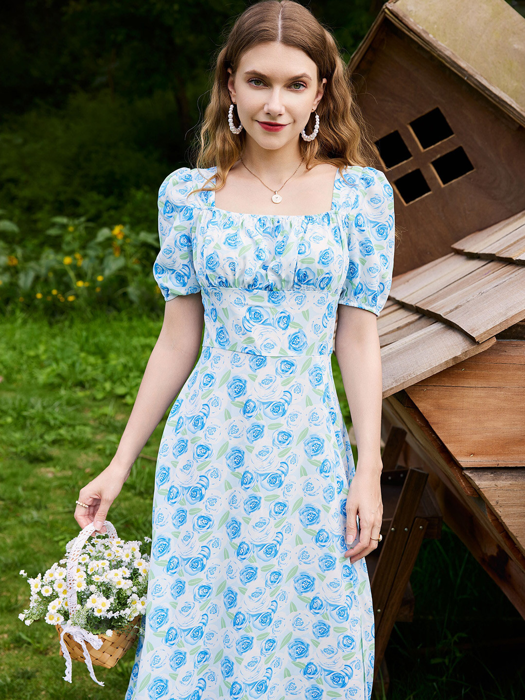 Buy URBANIC Blue Floral Maxi Dress Dresses for Women 19061540 Myntra