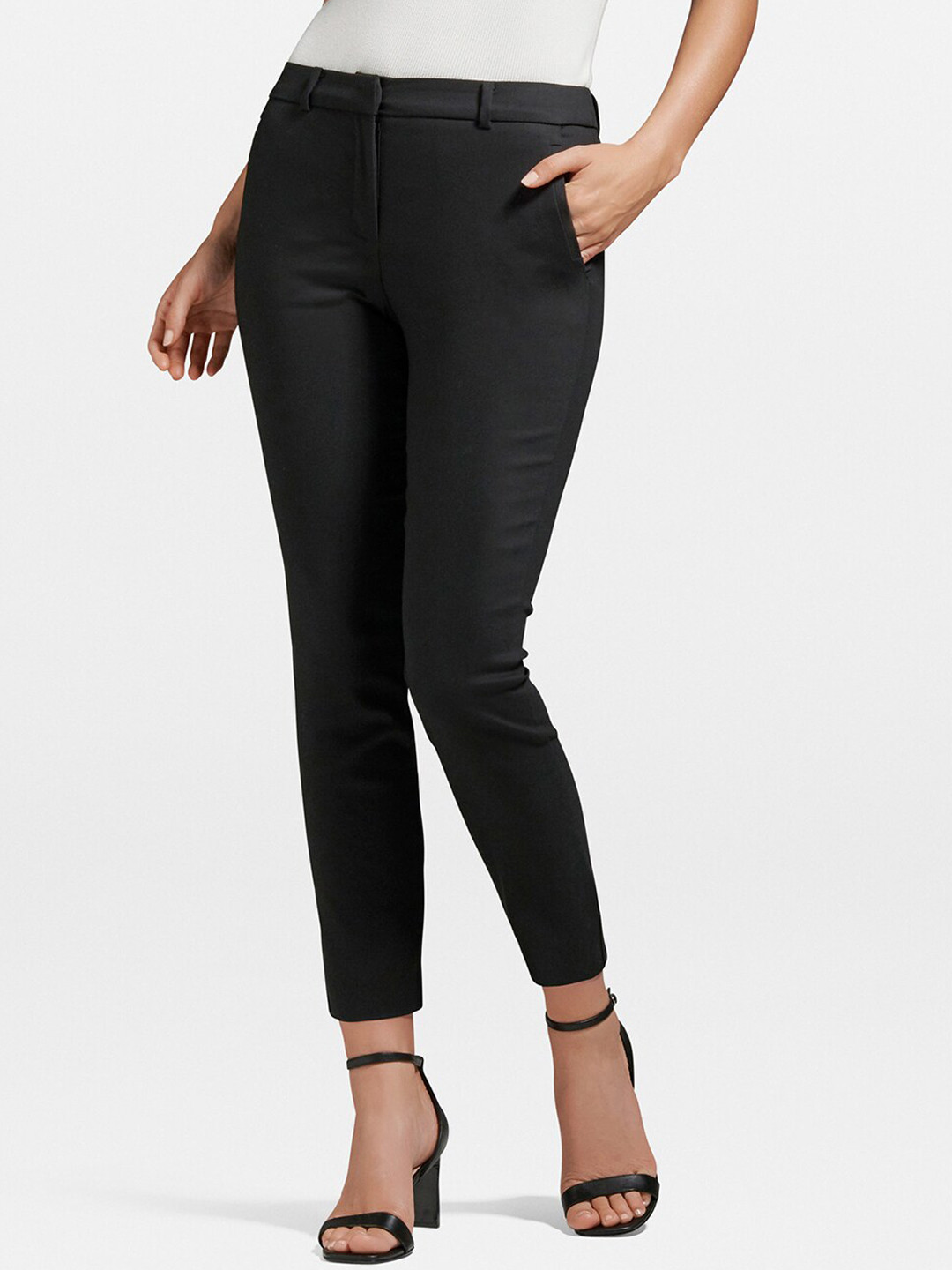 Black Slim Fit Trousers 18020