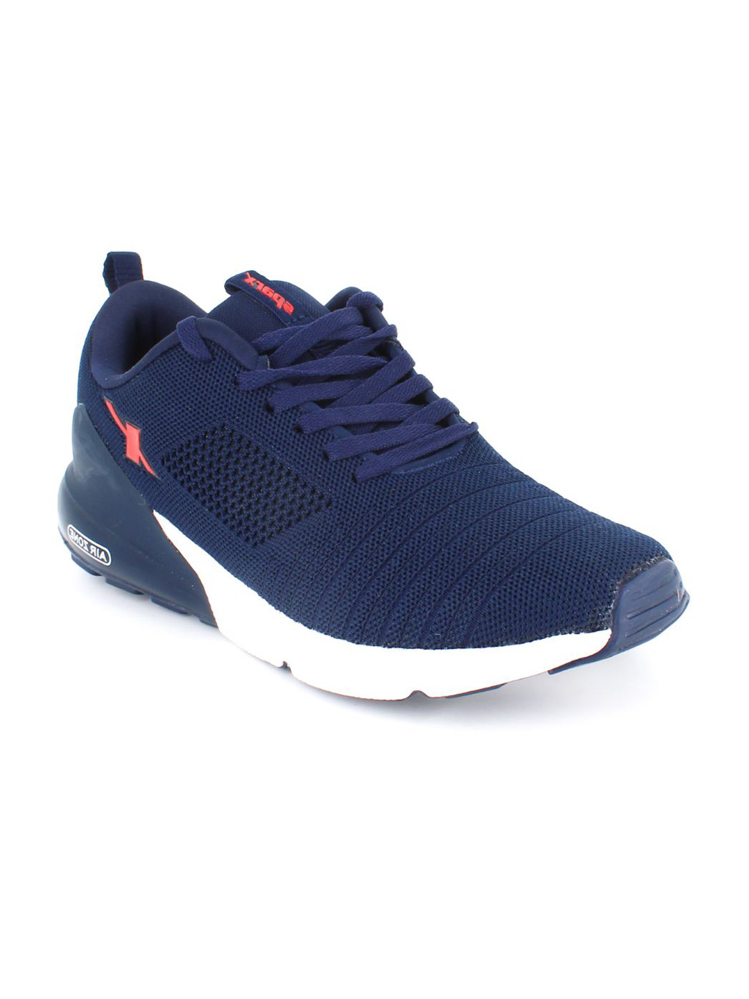 sparx men's navy blue and white running shoes