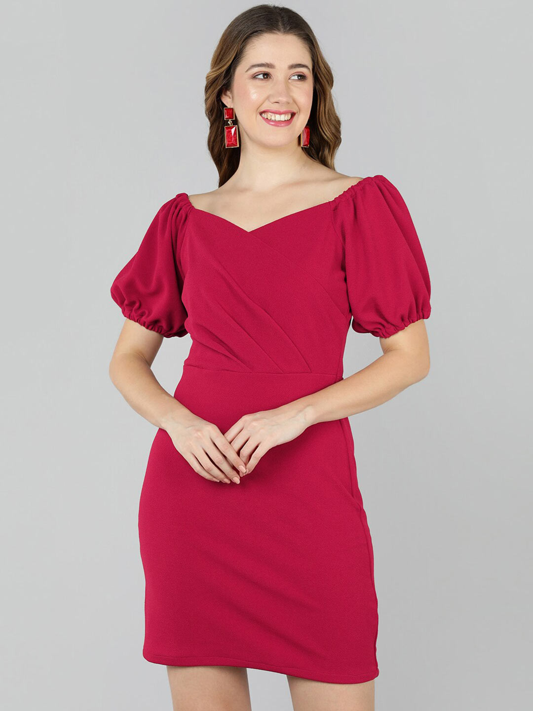 Buy Golden Kite Fuchsia Dress Dresses for Women 19078362 Myntra