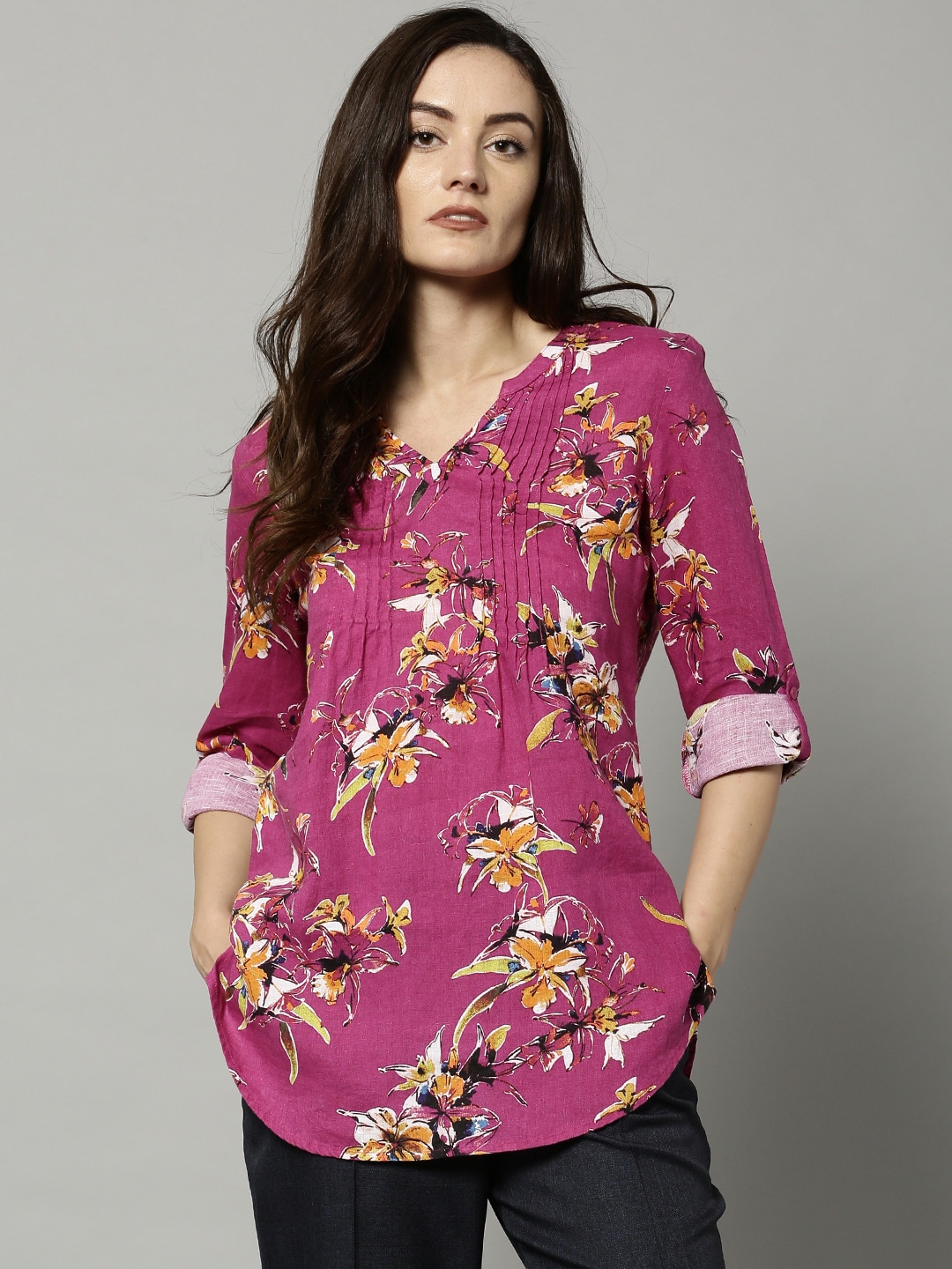 marks and spencer linen top