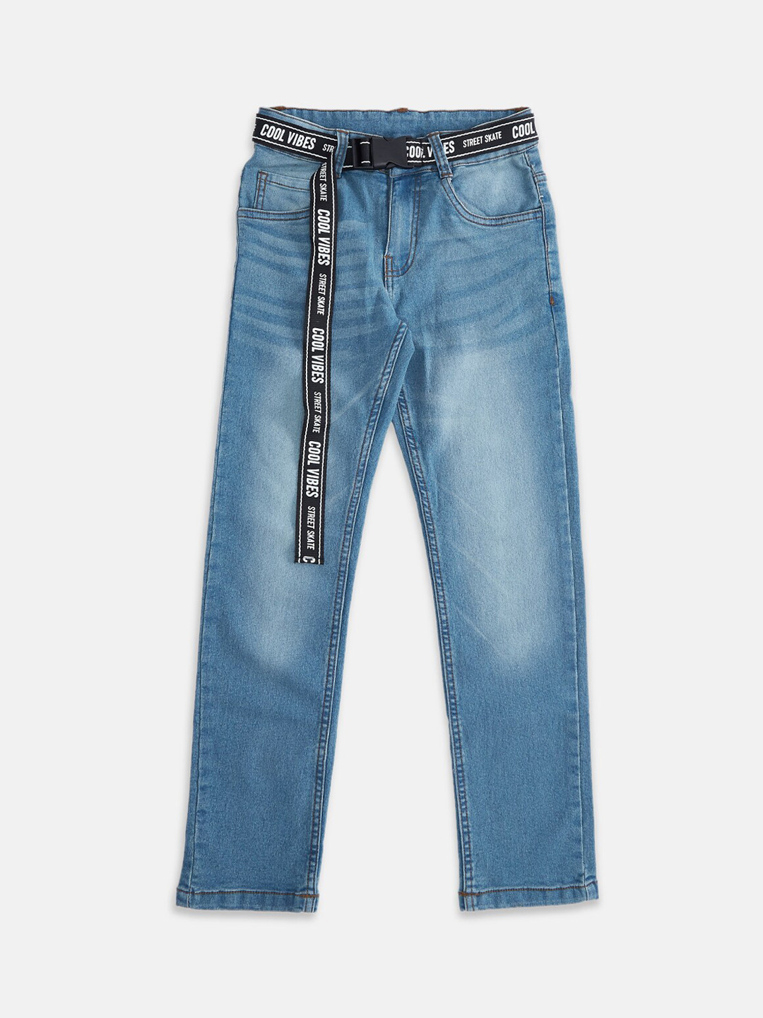 Buy Pantaloons Junior Boys Blue Tapered Fit Light Fade Jeans Jeans