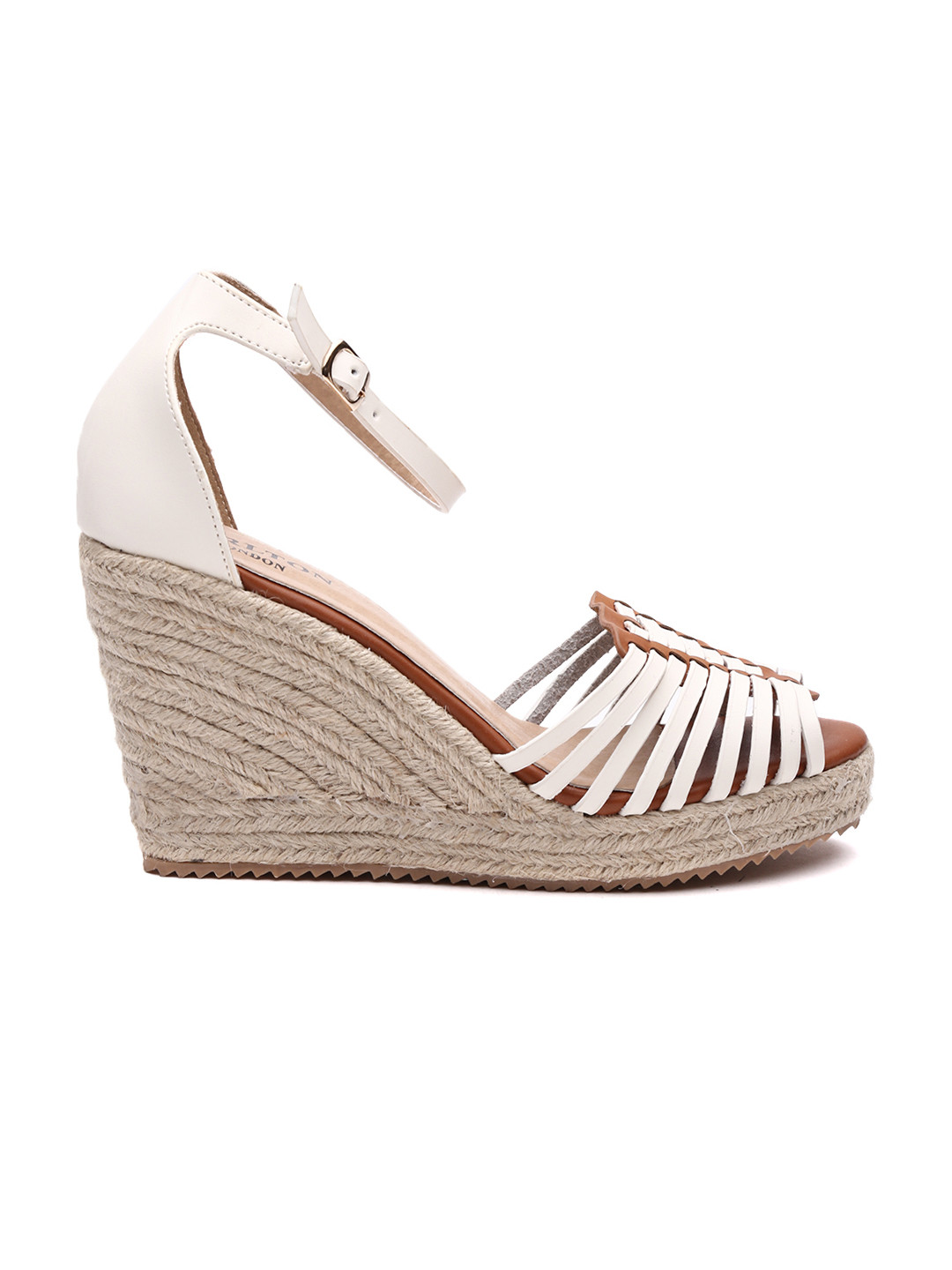 Buy Carlton London Women Off White Peep Toed Wedges - Heels for Women 1908985 | Myntra
