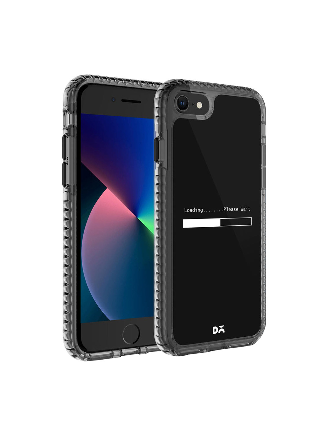 Buy DailyObjects Black Loading Dialog Stride 2.0 IPhone 8 Back Case ...