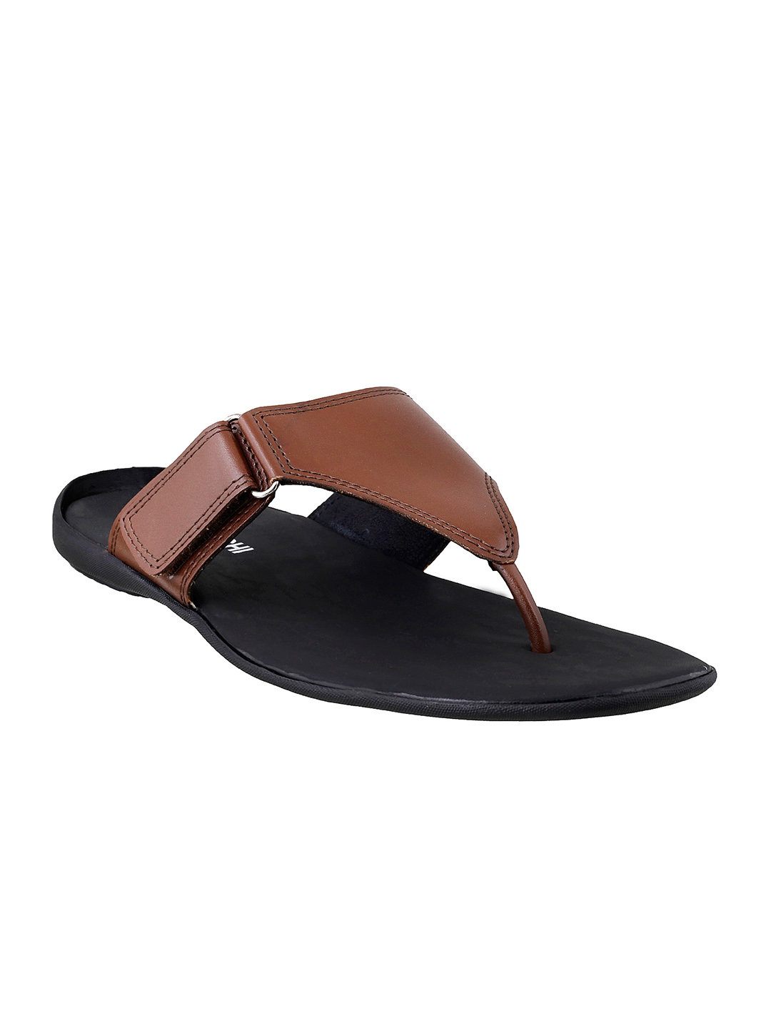 Buy Mochi Men Brown Leather Sandals - Sandals for Men 1909216 | Myntra