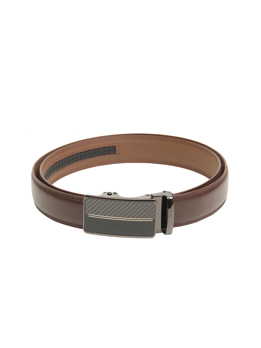 Buy Calvadoss Men Brown Textured PU Belt Belts for Men 19092612 Myntra